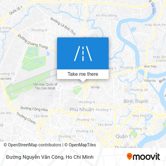 Đường Nguyễn Văn Công map