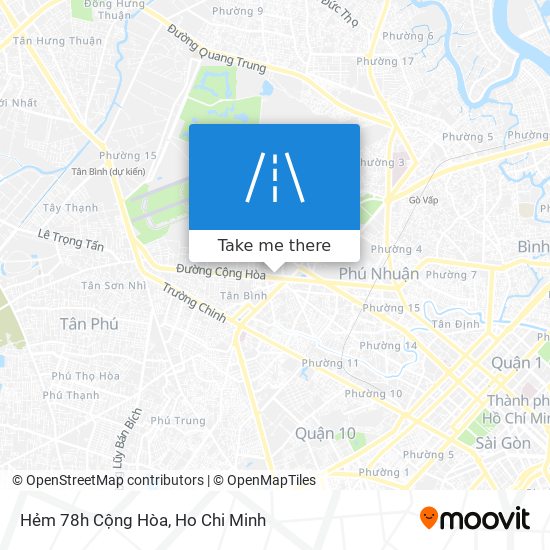 Hẻm 78h Cộng Hòa map