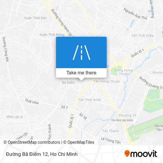 Đường Bă Điểm 12 map