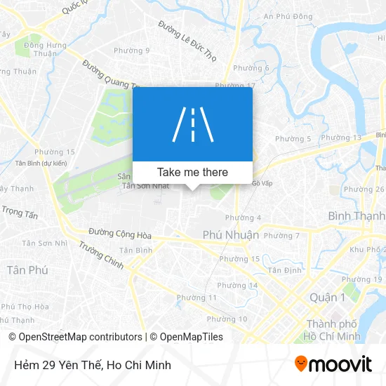 Hẻm 29 Yên Thế map