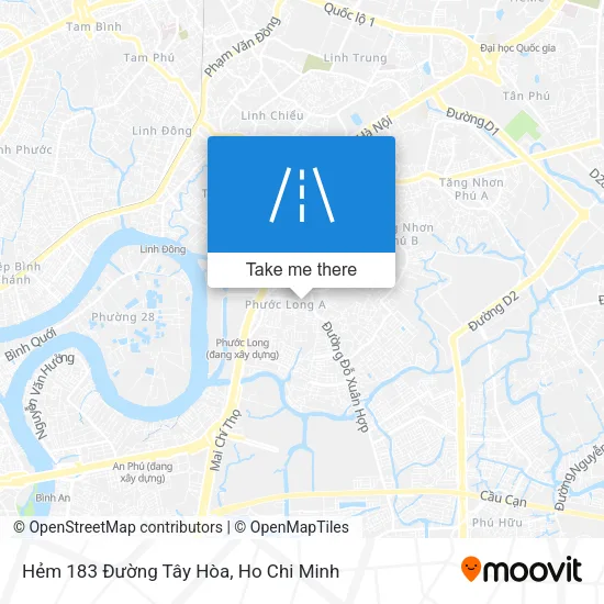 Hẻm 183 Đường Tây Hòa map