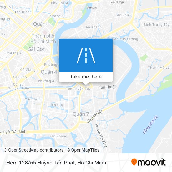 Hẻm 128/65 Huỳnh Tấn Phát map