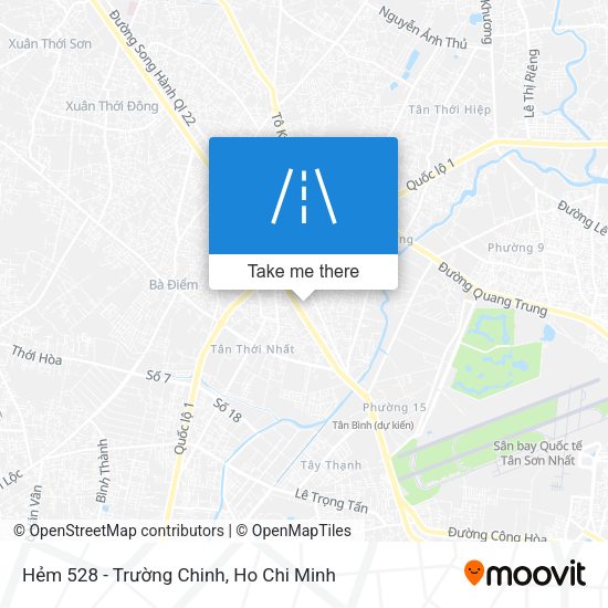 Hẻm 528 - Trường Chinh map