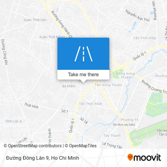 Đường Đông Lân 9 map