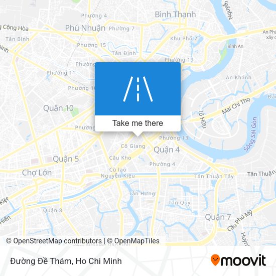 Đường Ðề Thám map