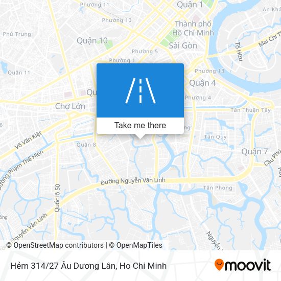 Hẻm 314/27 Âu Dương Lân map
