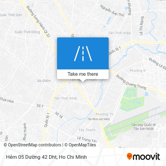 Hẻm 05 Dường 42 Dht map