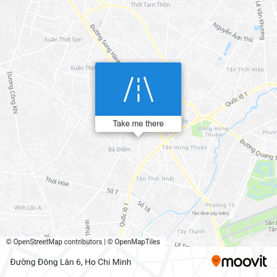 Đường Đông Lân 6 map