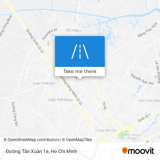 Đường Tân Xuân 1e map