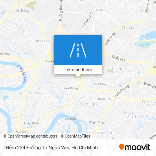 Hẻm 234 Đường Tô Ngọc Vân map