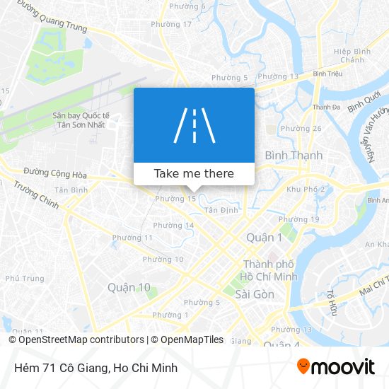 Hẻm 71 Cô Giang map