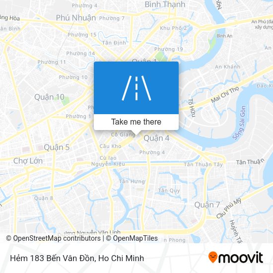 Hẻm 183 Bến Vân Đồn map