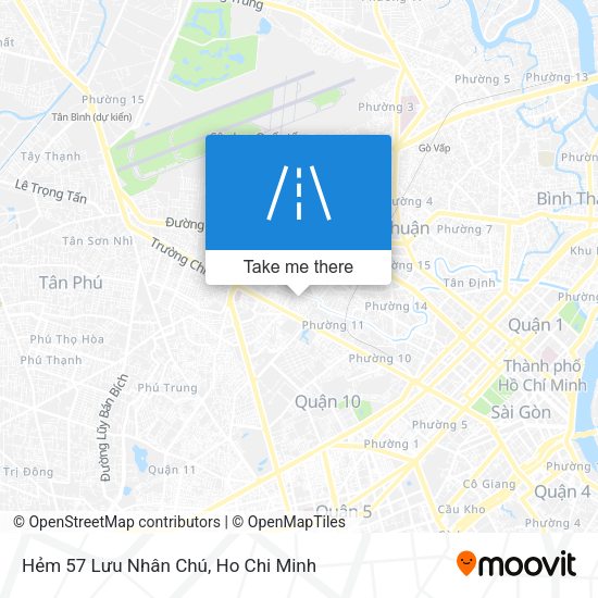 Hẻm 57 Lưu Nhân Chú map