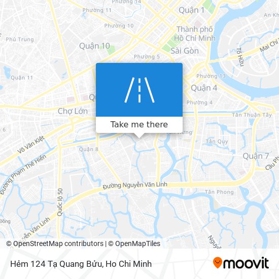 Hẻm 124 Tạ Quang Bửu map