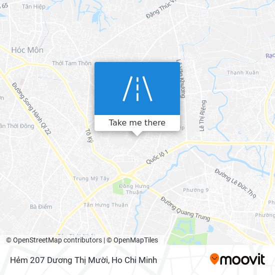 Hẻm 207 Dương Thị Mười map