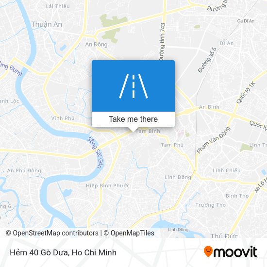Hẻm 40 Gò Dưa map