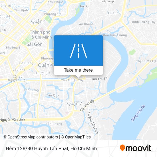 Hẻm 128/80 Huỳnh Tấn Phát map