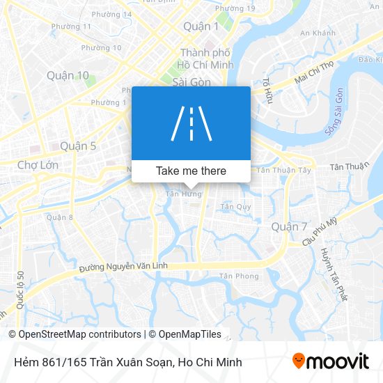Hẻm 861/165 Trần Xuân Soạn map