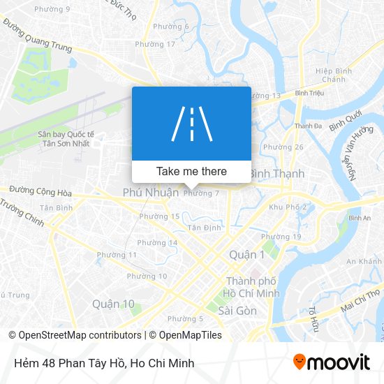 Hẻm 48 Phan Tây Hồ map