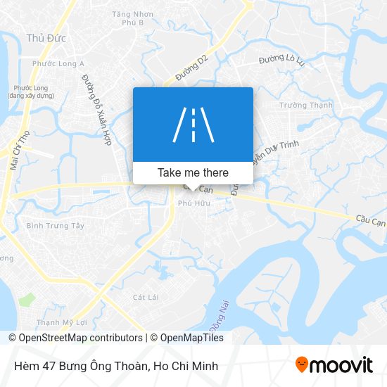 Hèm 47 Bưng Ông Thoàn map