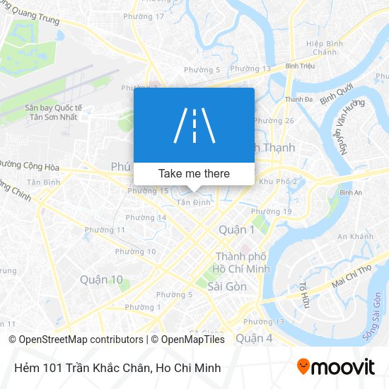 Hẻm 101 Trần Khắc Chân map