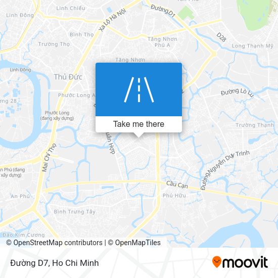 Đường D7 map