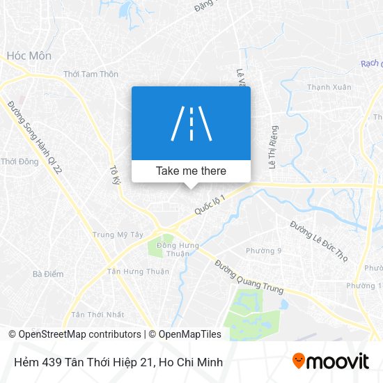 Hẻm 439 Tân Thới Hiệp 21 map