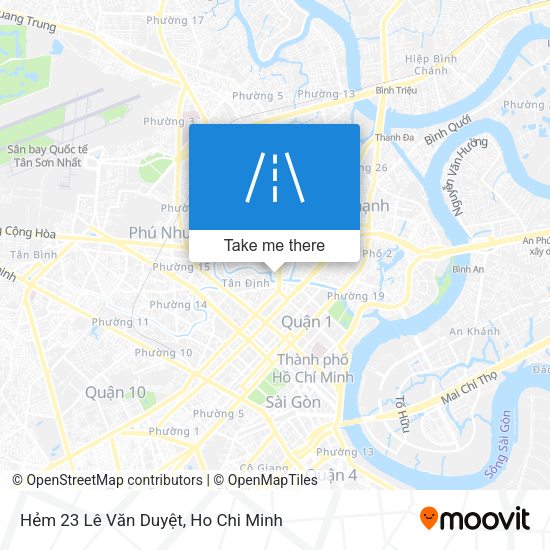 Hẻm 23 Lê Văn Duyệt map