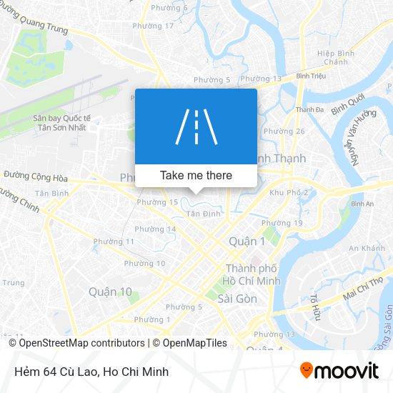 Hẻm 64 Cù Lao map