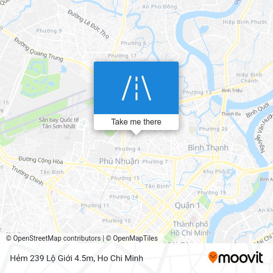 Hẻm 239 Lộ Giới 4.5m map