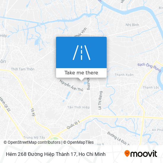 Hẻm 268 Đường Hiệp Thành 17 map