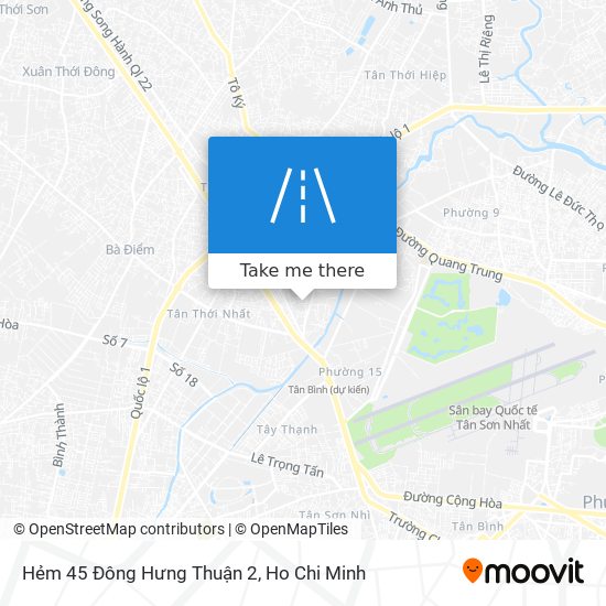 Hẻm 45 Đông Hưng Thuận 2 map