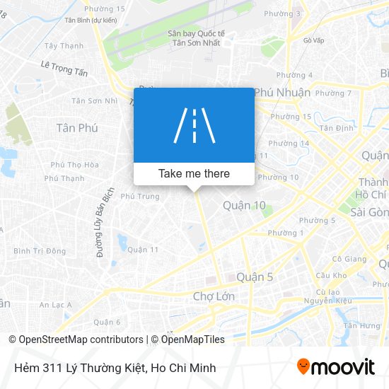 Hẻm 311 Lý Thường Kiệt map