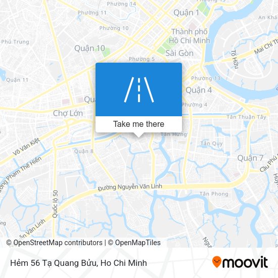 Hẻm 56 Tạ Quang Bửu map