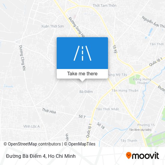 Đường Bà Điếm 4 map