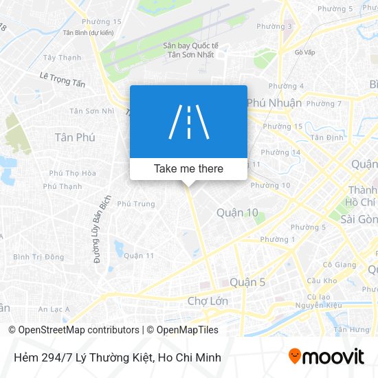 Hẻm 294/7 Lý Thường Kiệt map