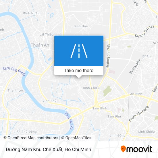 Đường Nam Khu Chế Xuất map