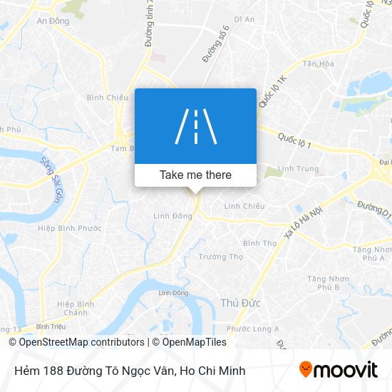 Hẻm 188 Đường Tô Ngọc Vân map