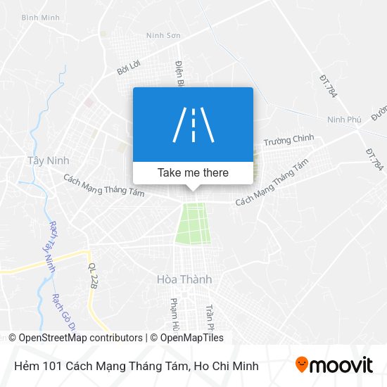 Hẻm 101 Cách Mạng Tháng Tám map