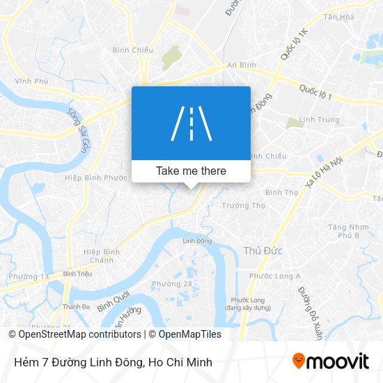 Hẻm 7 Đường Linh Đông map