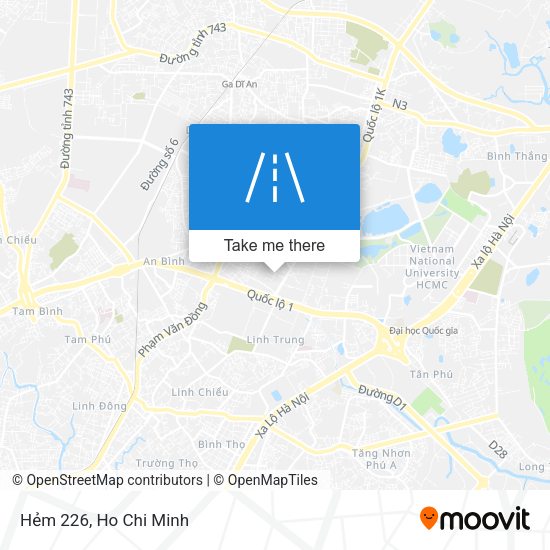 Hẻm 226 map