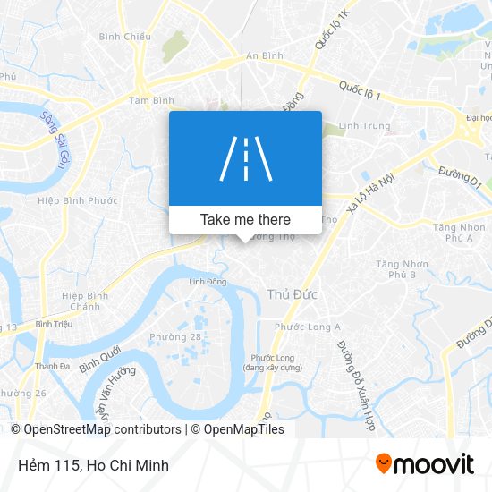 Hẻm 115 map