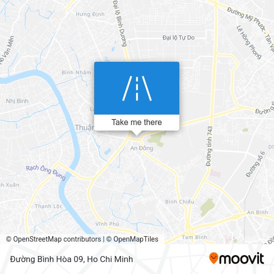 Đường Bình Hòa 09 map