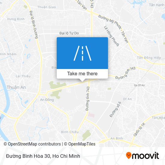 Đường Bình Hòa 30 map