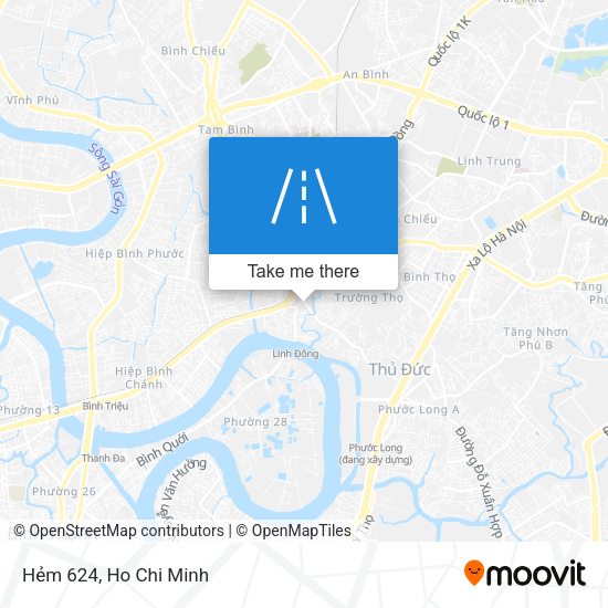 Hẻm 624 map