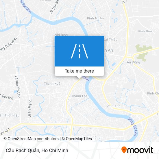 Cầu Rạch Quản map