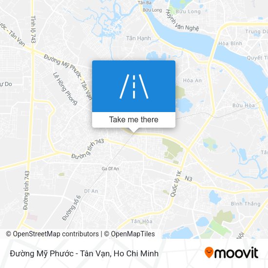 Đường Mỹ Phước - Tân Vạn map