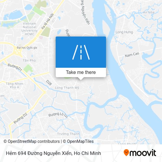 Hẻm 694 Đường Nguyễn Xiển map