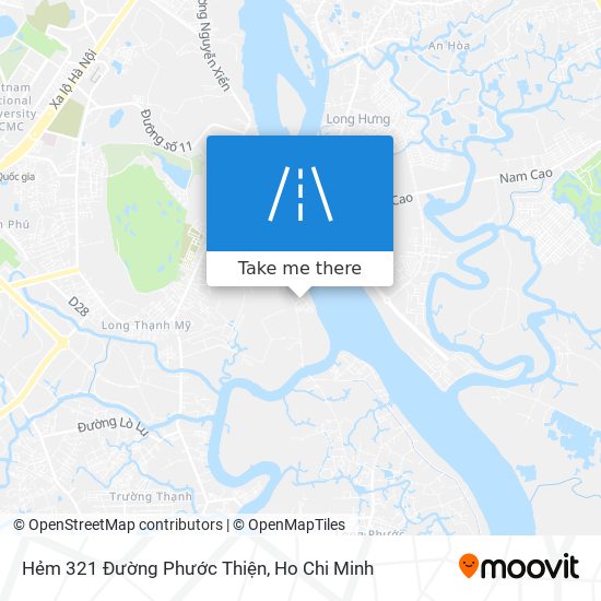 Hẻm 321 Đường Phước Thiện map