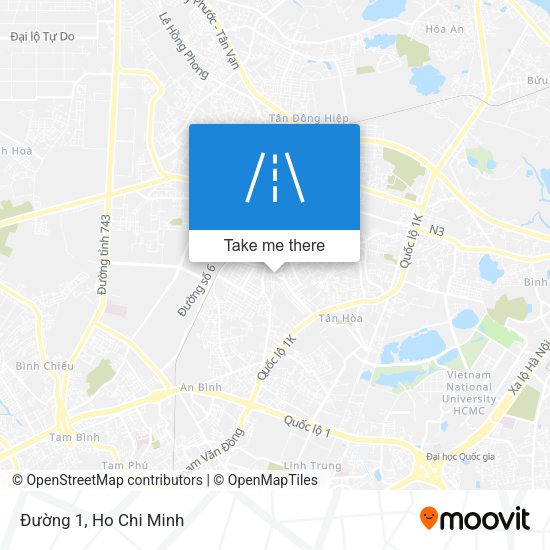 Đường 1 map